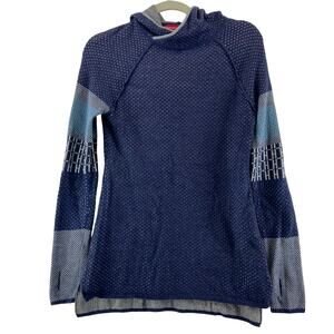 Krimson Klover Blue Hooded Sweater Size XS